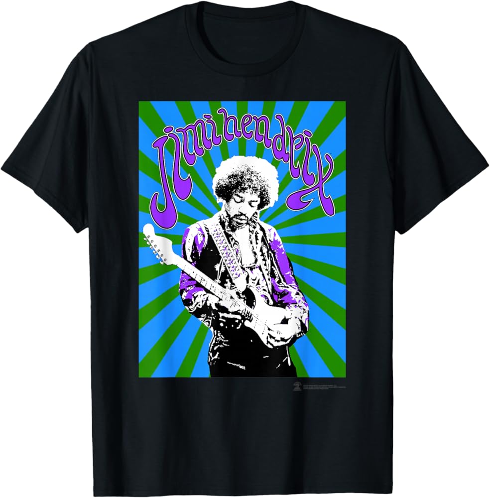 ジミーヘンドリックスの公式オフィシャルTシャツ Amazon.com: Jimi Hendrix Official Black Spiral T-Shirt : Clothing